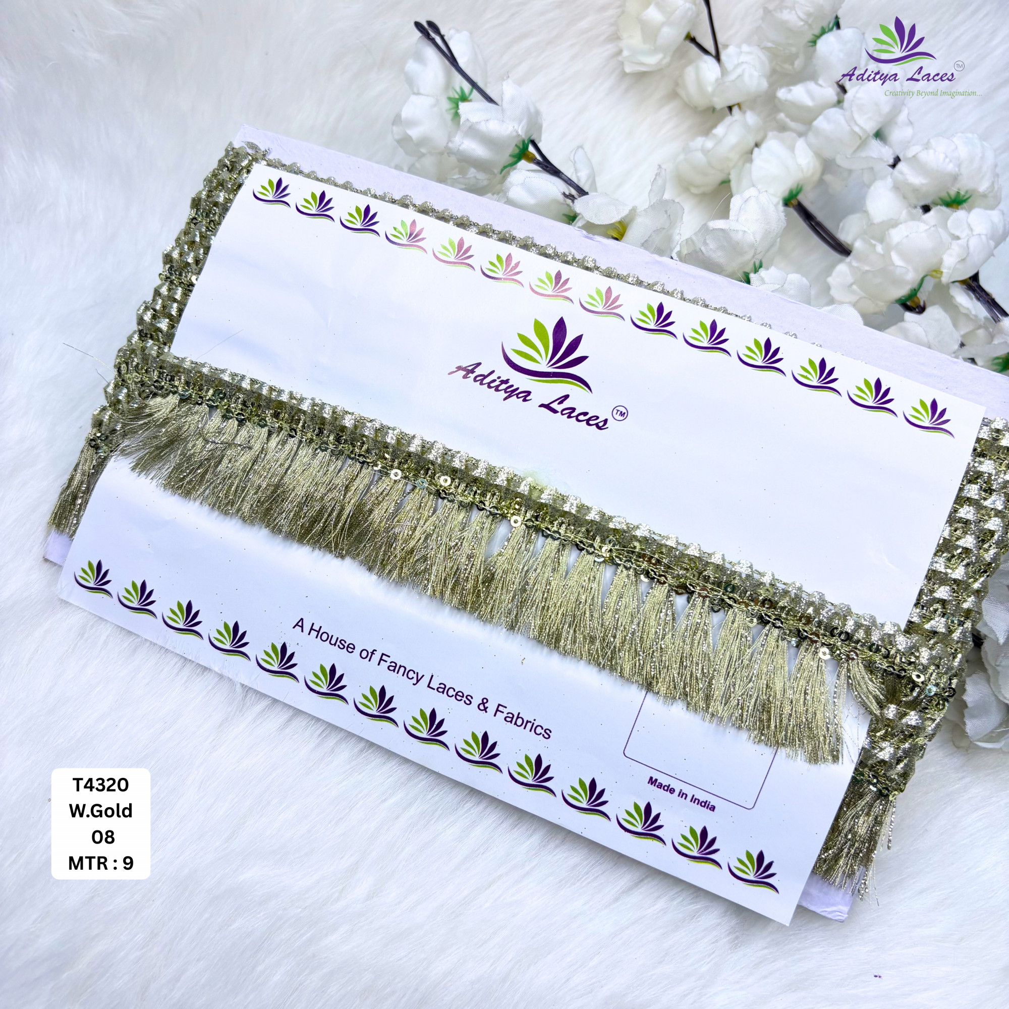 Premium Readymade Lace Border with Zari Work for Saree Bridal Wear