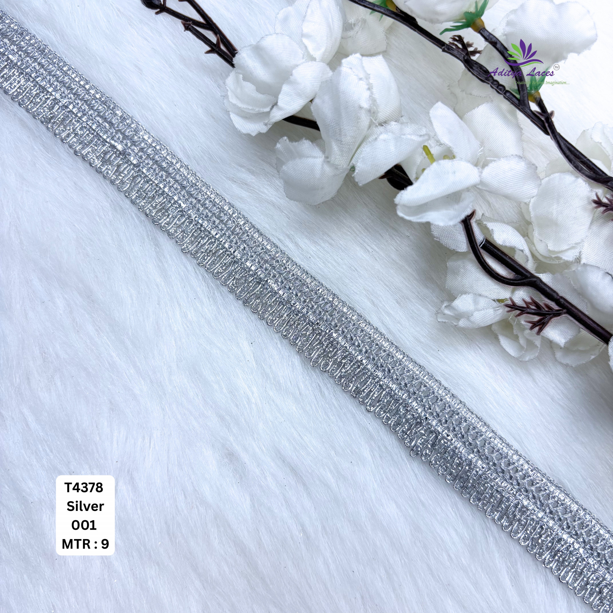 Shimmering Readymade Metallic Lace Trim Designer Saree Borders Bridal Fabric Embellishments