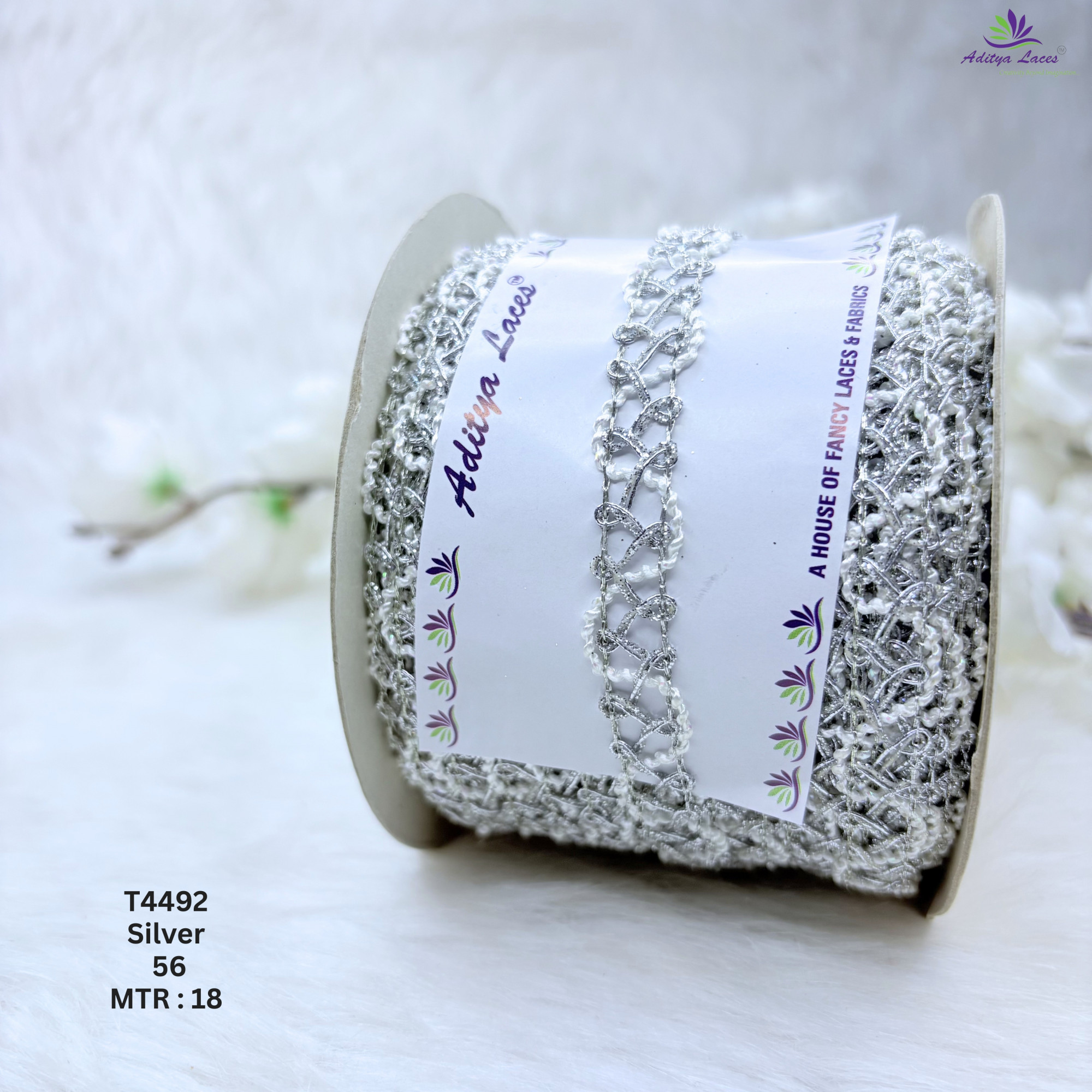 Designer Readymade Criss-Cross Embroidery Lace Border for Sarees Ethnic Wear - Metallic Fashion Trim