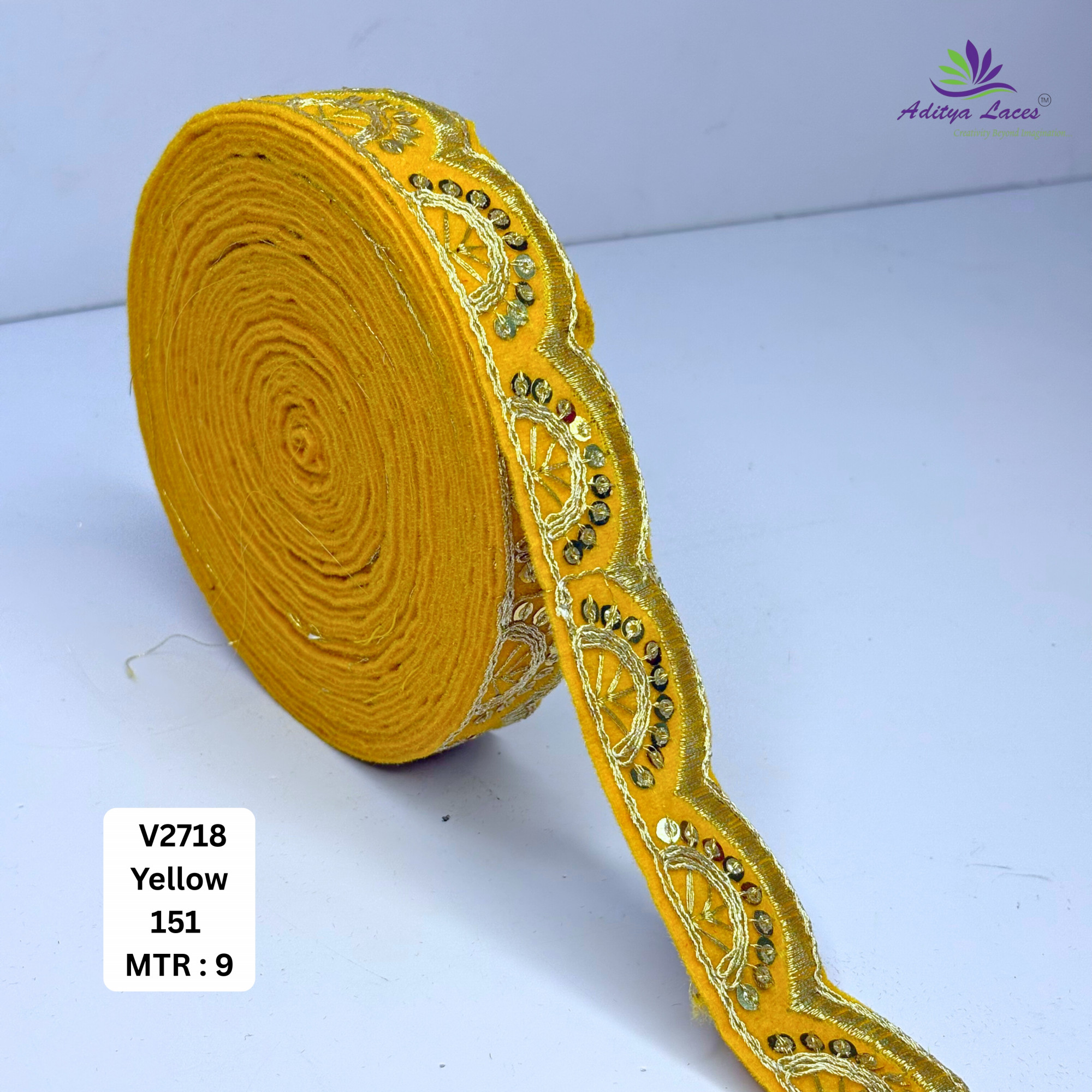 Traditional Velvet Lace Border Trim for Saree Lehenga Bridal Wear