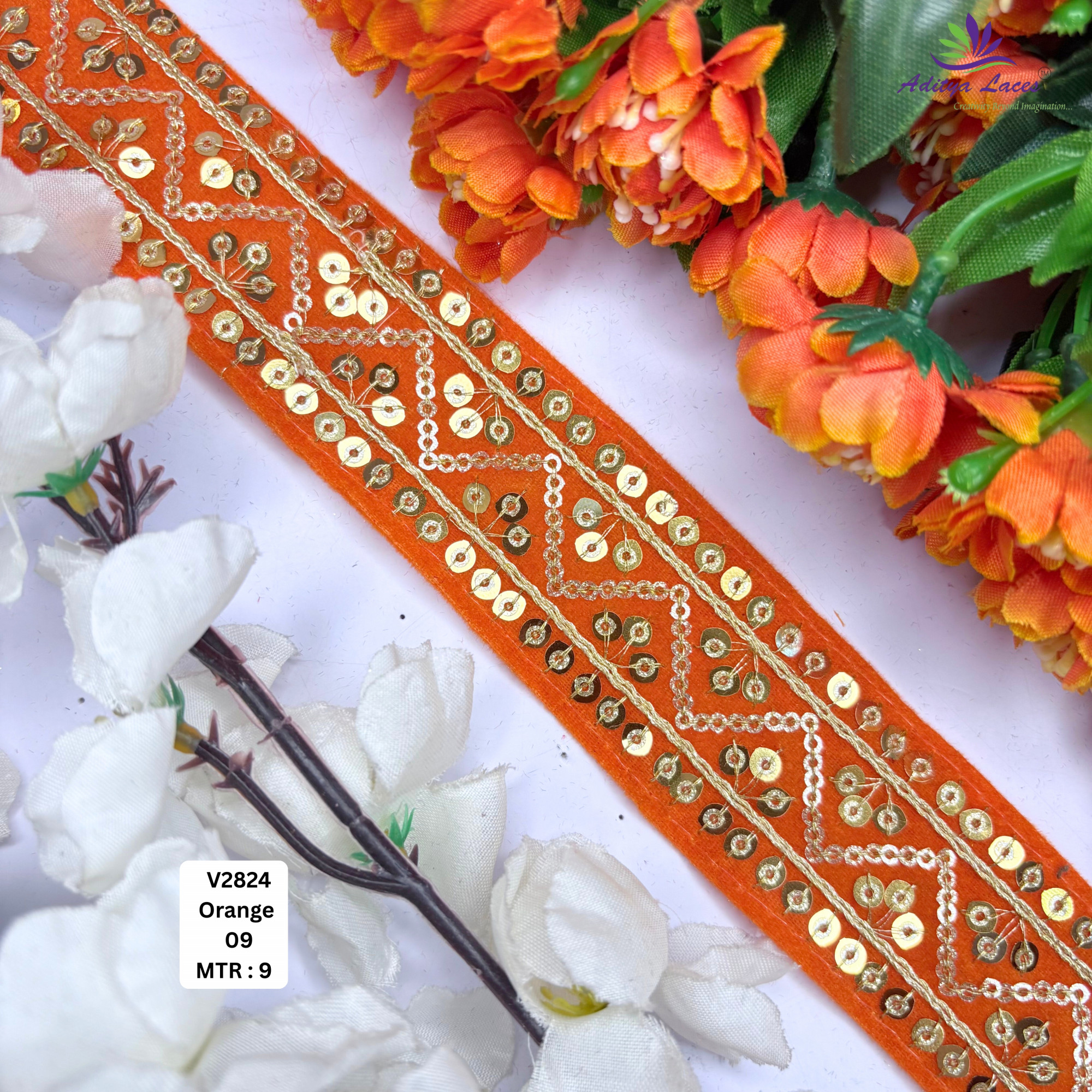 Ethnic Velvet Lace Border Trim for Saree Lehenga Bridal Wear
