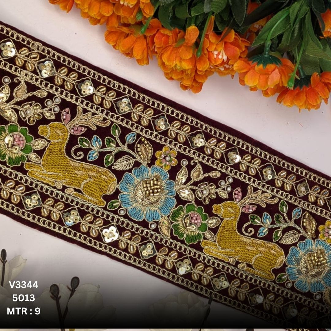 Classic Beads Lace Trim for Garment Decoration