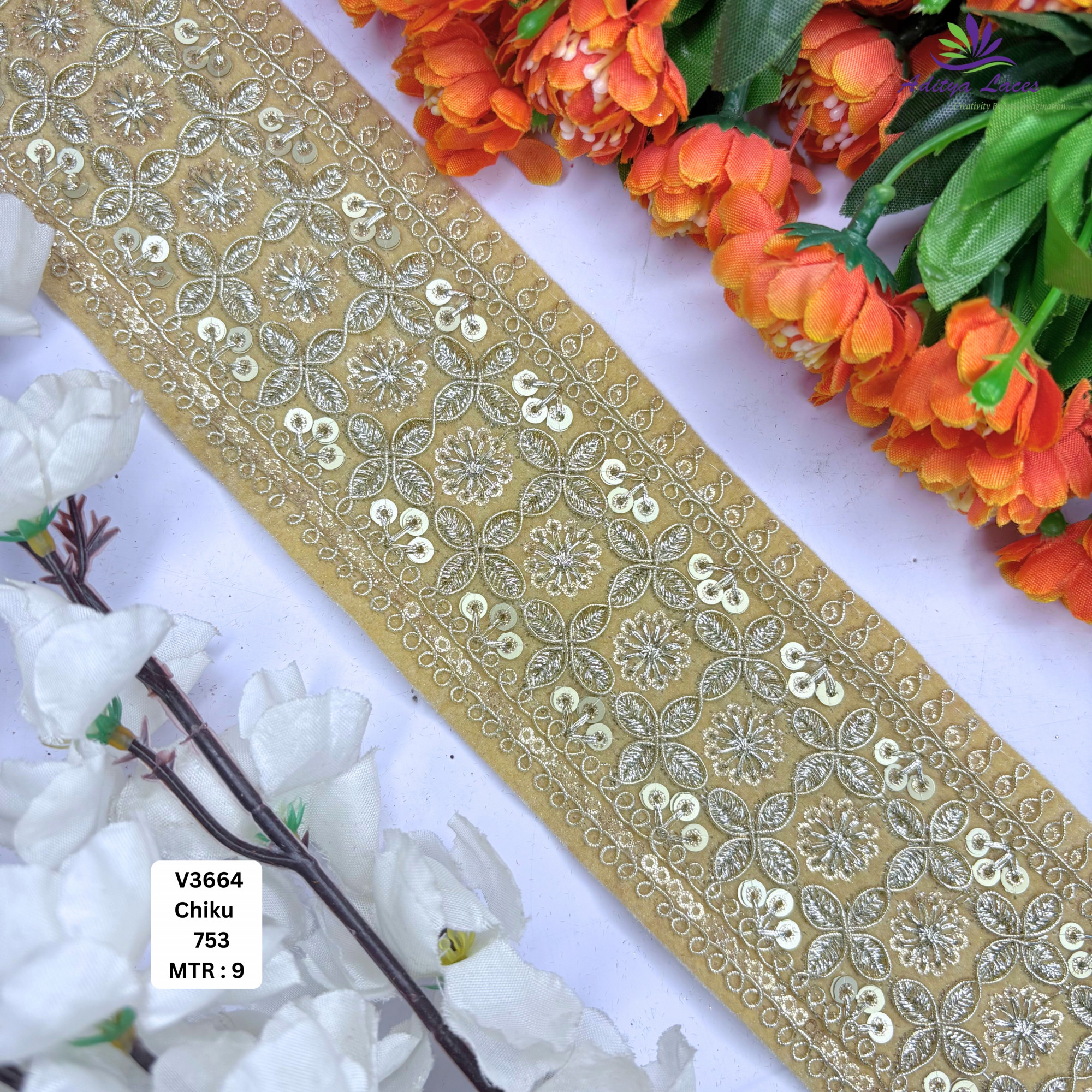 Velvet Multicolor Embroidery Lace Trim Designer Saree Border Bridal Beads Lace Decorative Fashion Trim