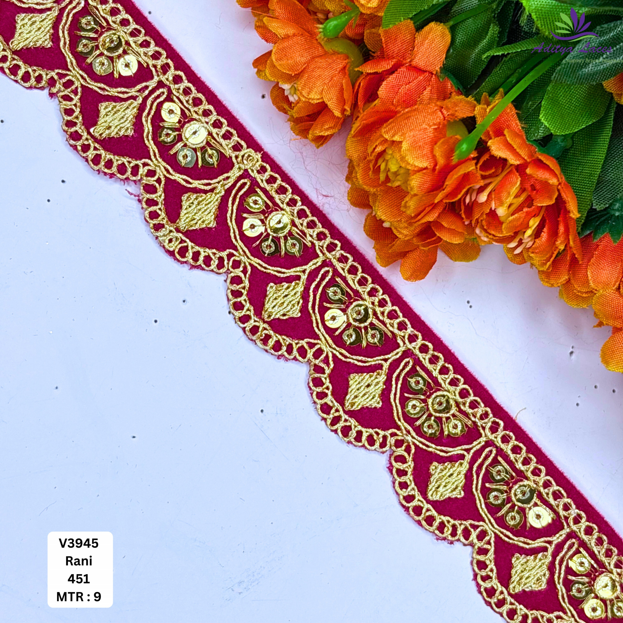 Velvet Multicolor Embroidery Lace Trim Collection Designer Saree Border Bridal Beads Lace Decorative Fashion Trim