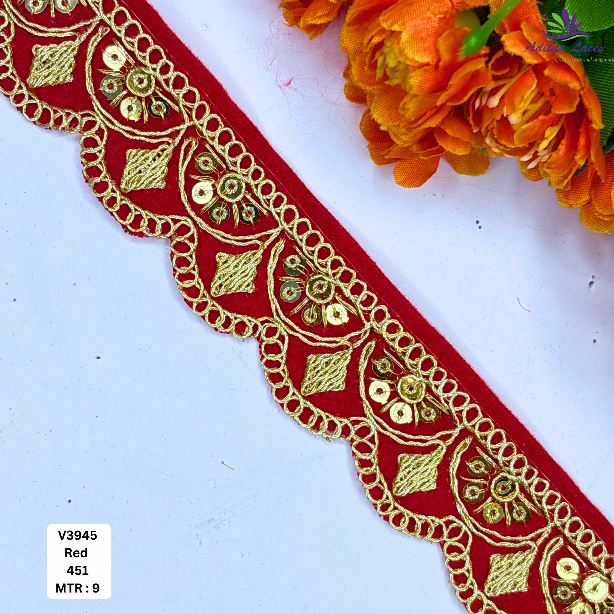Velvet Multicolor Embroidery Lace Trim Collection Designer Saree Border Bridal Beads Lace Decorative Fashion Trim