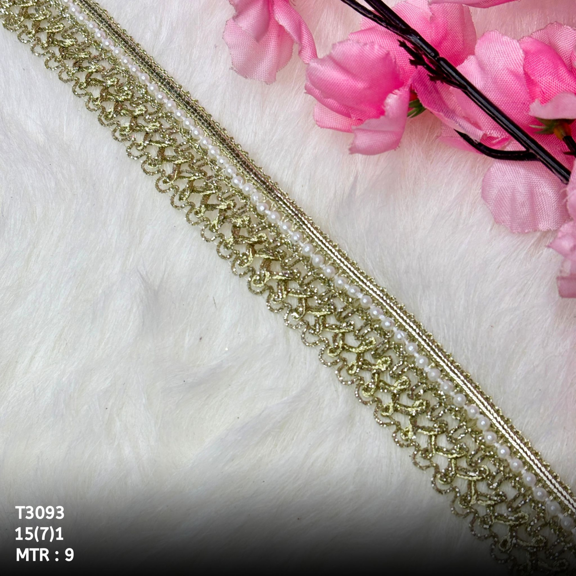 Royal Readymade Lace Border with Zari Work for Saree Bridal Wear