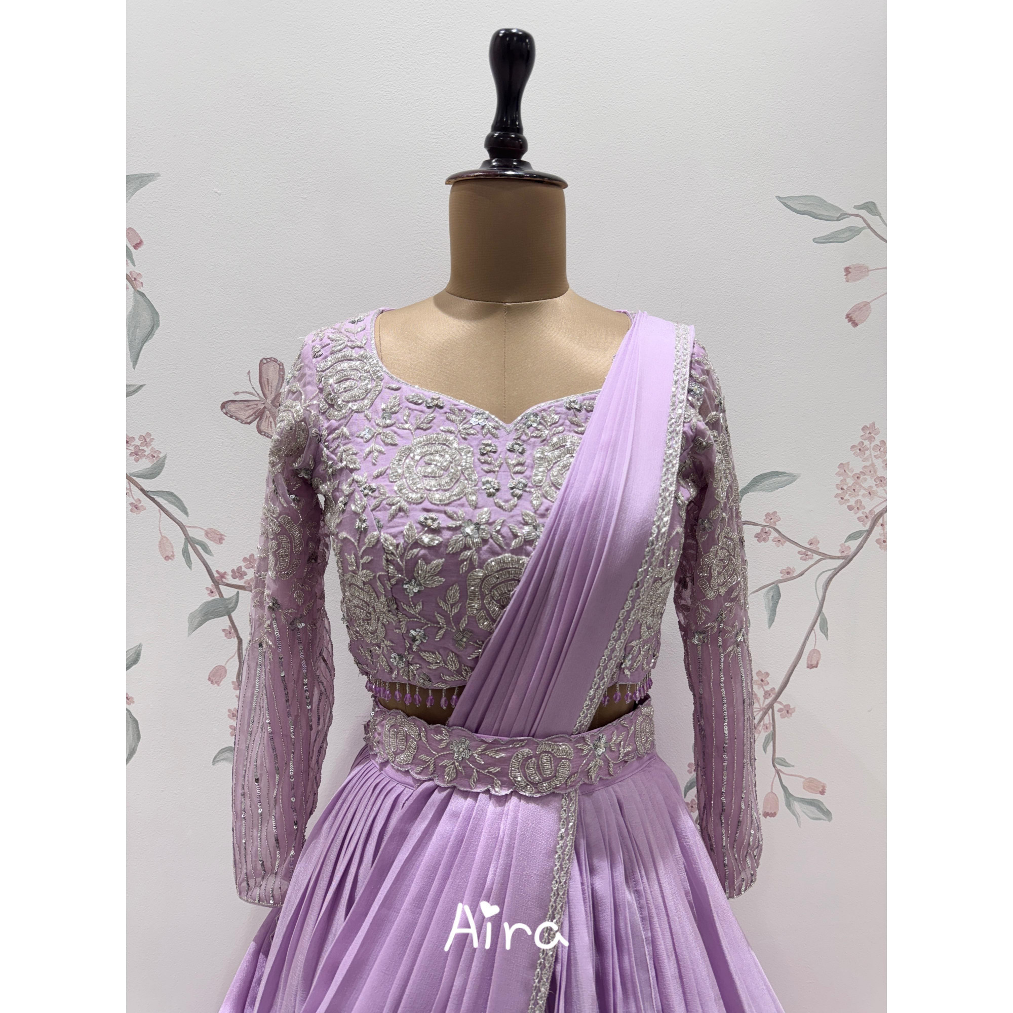 Lavender Grace Lehenga Set
