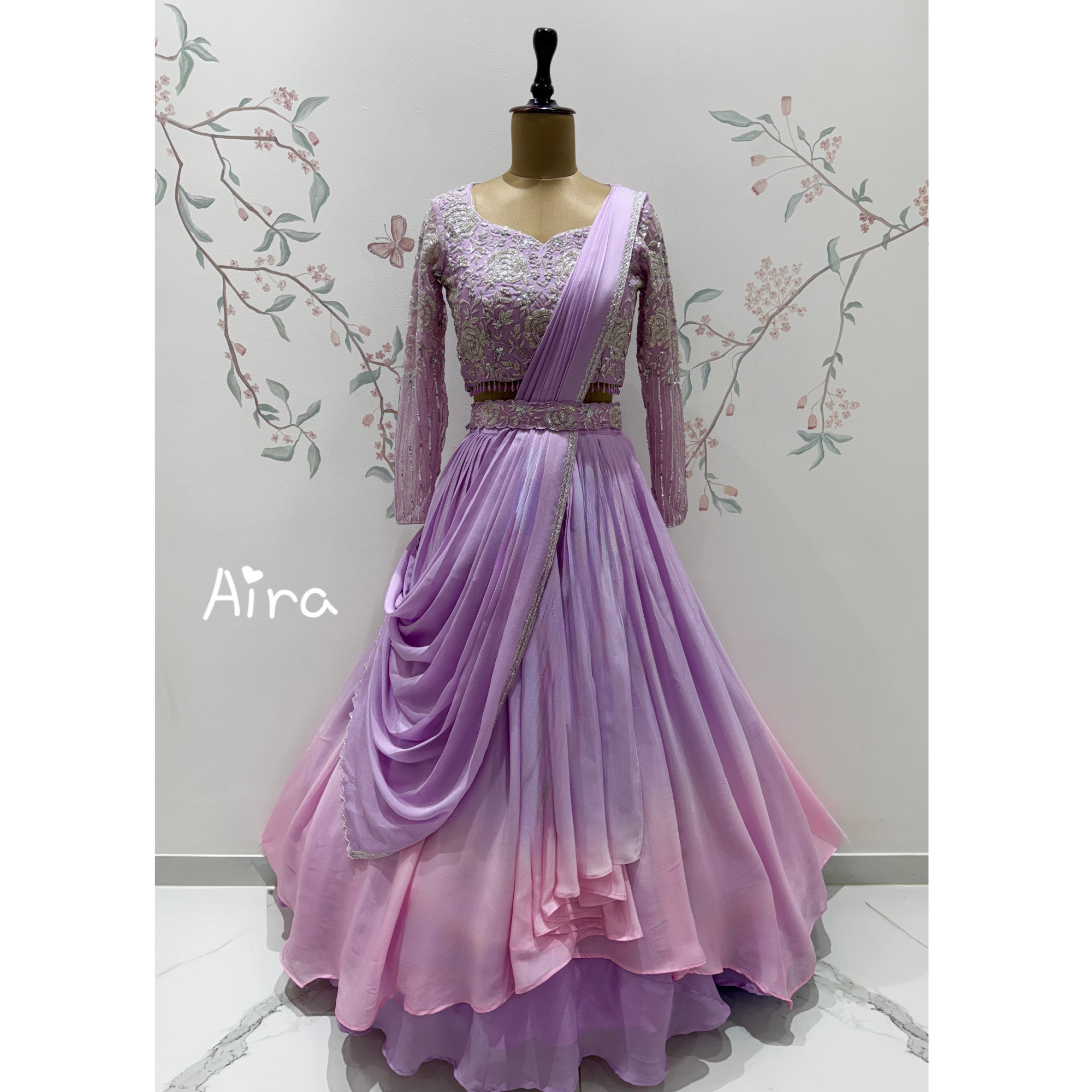 Lavender Grace Lehenga Set