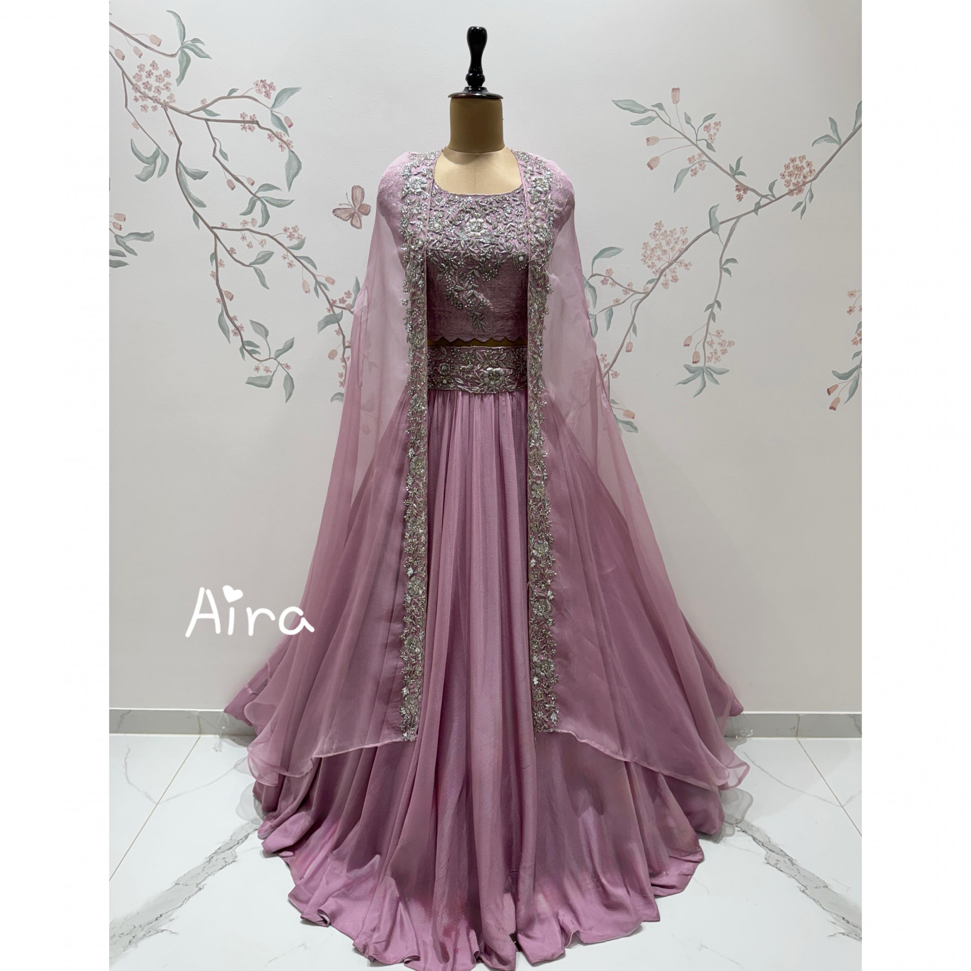 Dusty-Rose Lehenga Set