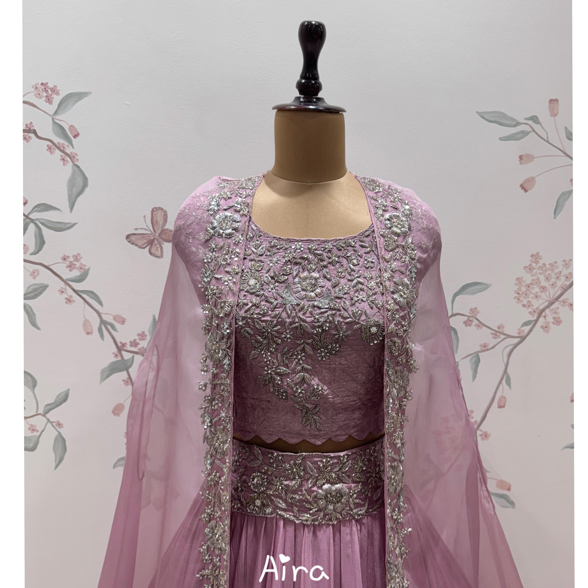 Dusty-Rose Lehenga Set