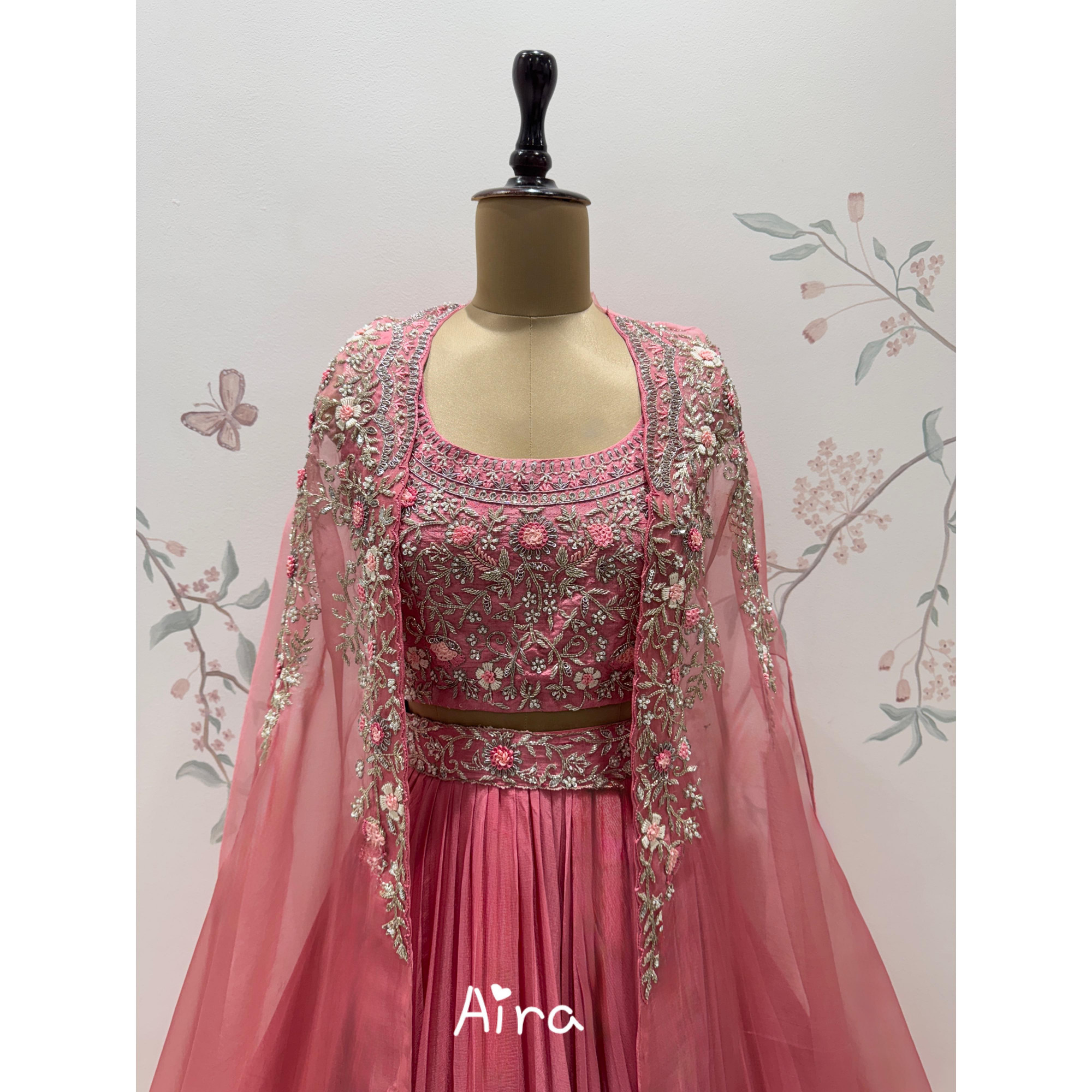 Dreamy Rose-Pink Lehenga