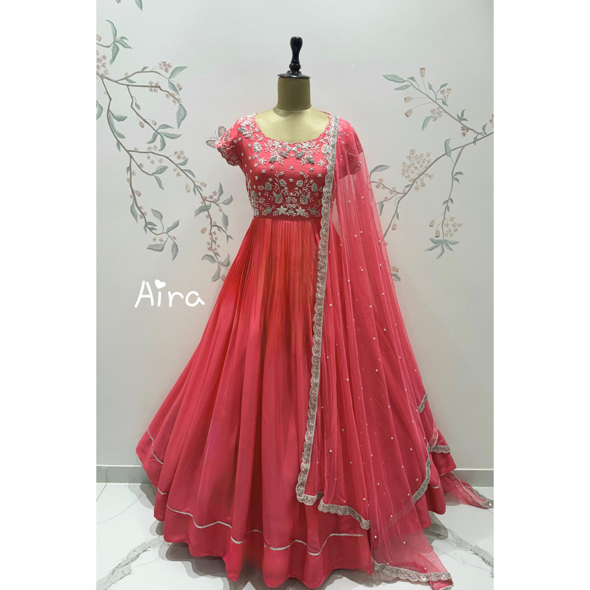 Peach blossom gown