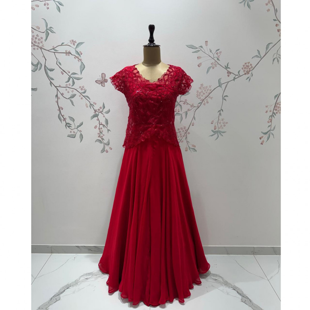 Image of Crimson Cape dress