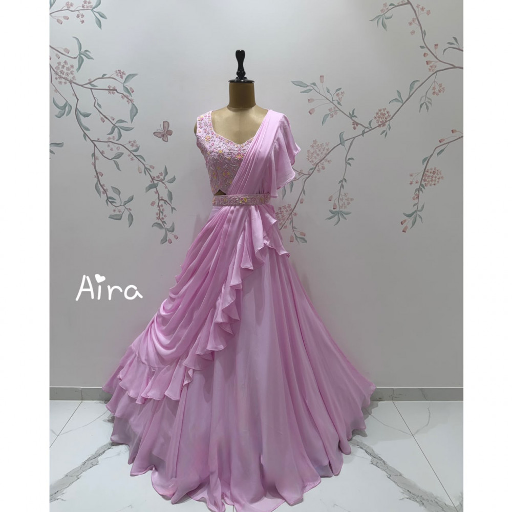 Image of Blush Ballerina drapesaree