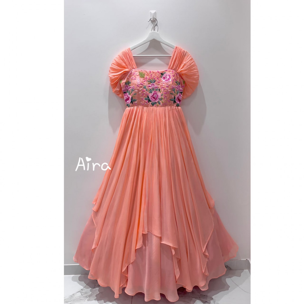 Image of Peach Pearl Gown