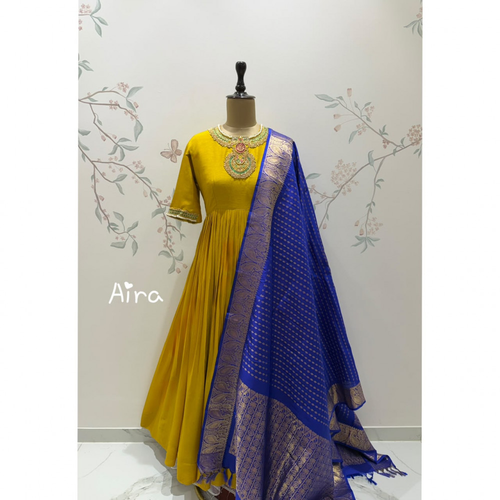 Image of Mustard Maharani Dress
