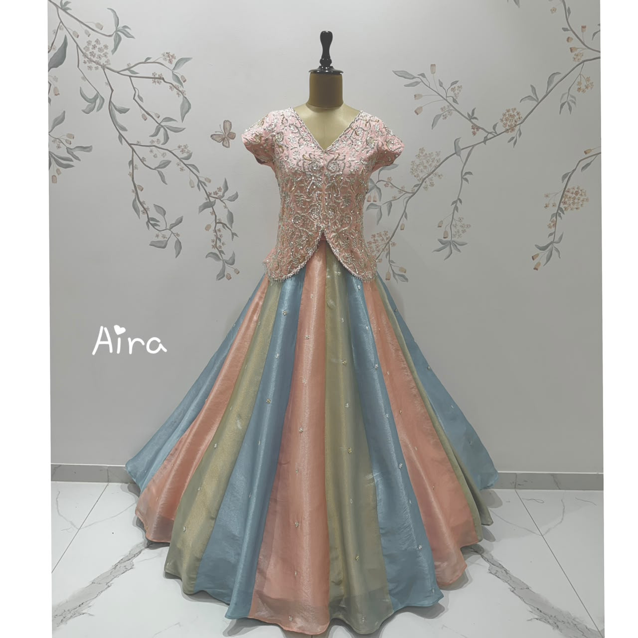 Rainbow Pixel Croptop