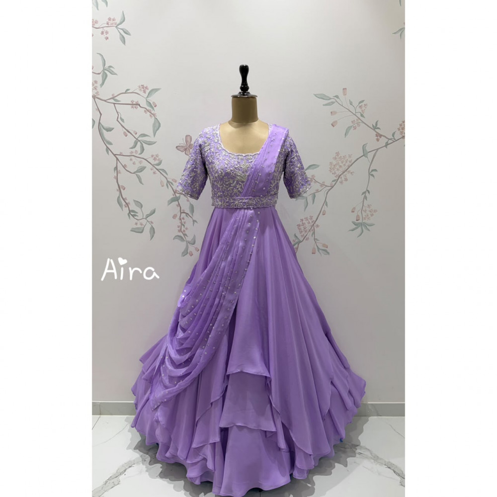 Image of Lavender PreDraped Gown