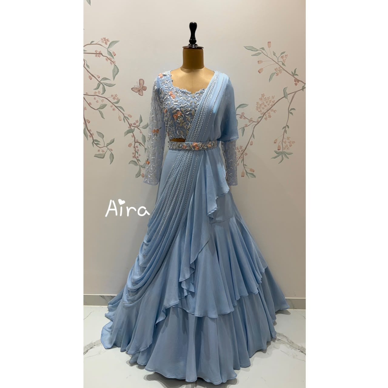 Blue Reverie Lehenga