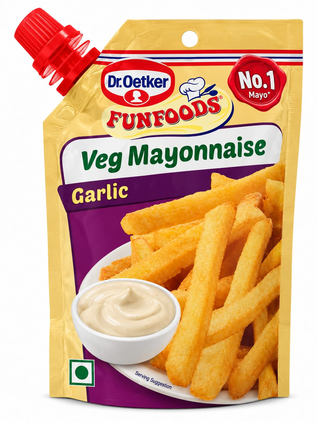 Dr. Oetker Veg Mayonnaise Garlic 100g