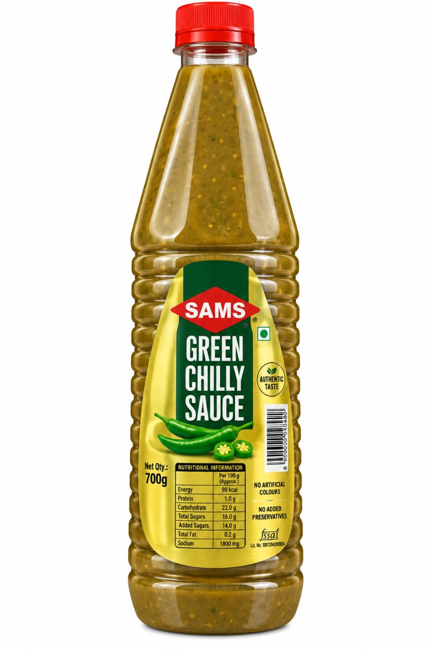 Sams Green Chilly Sauce 700g