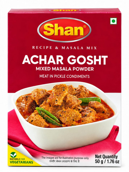 Image of Shan Achar Gosht Mixed Masala Powder 50g