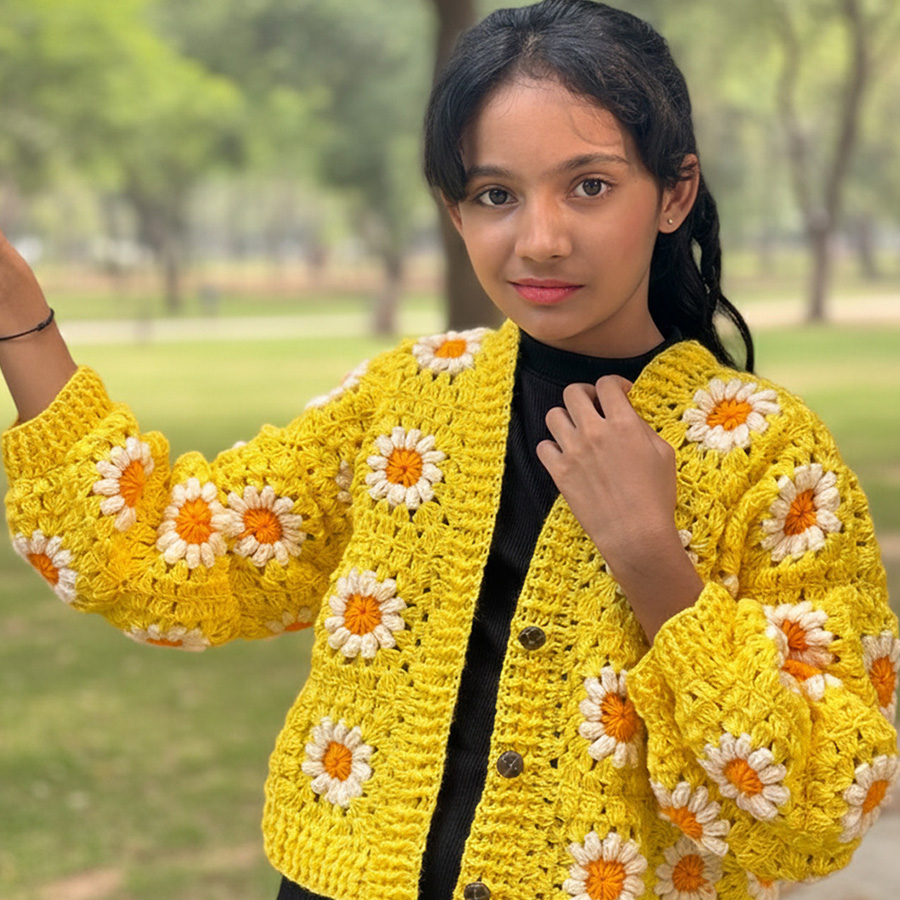 girls crochet sweater