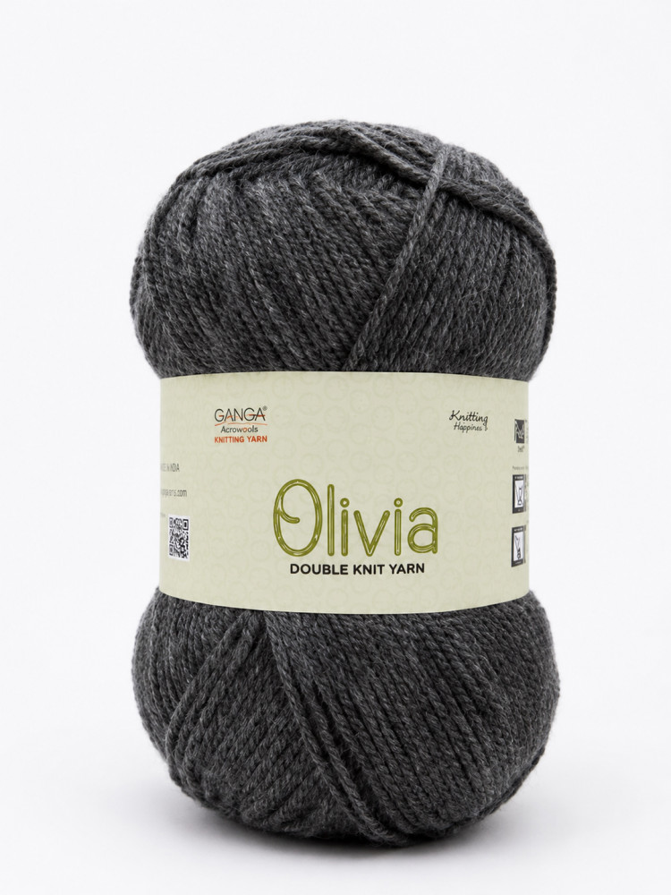Image of Ganga Olivia 100 grams - Shade OLV010 - Charcoal Grey