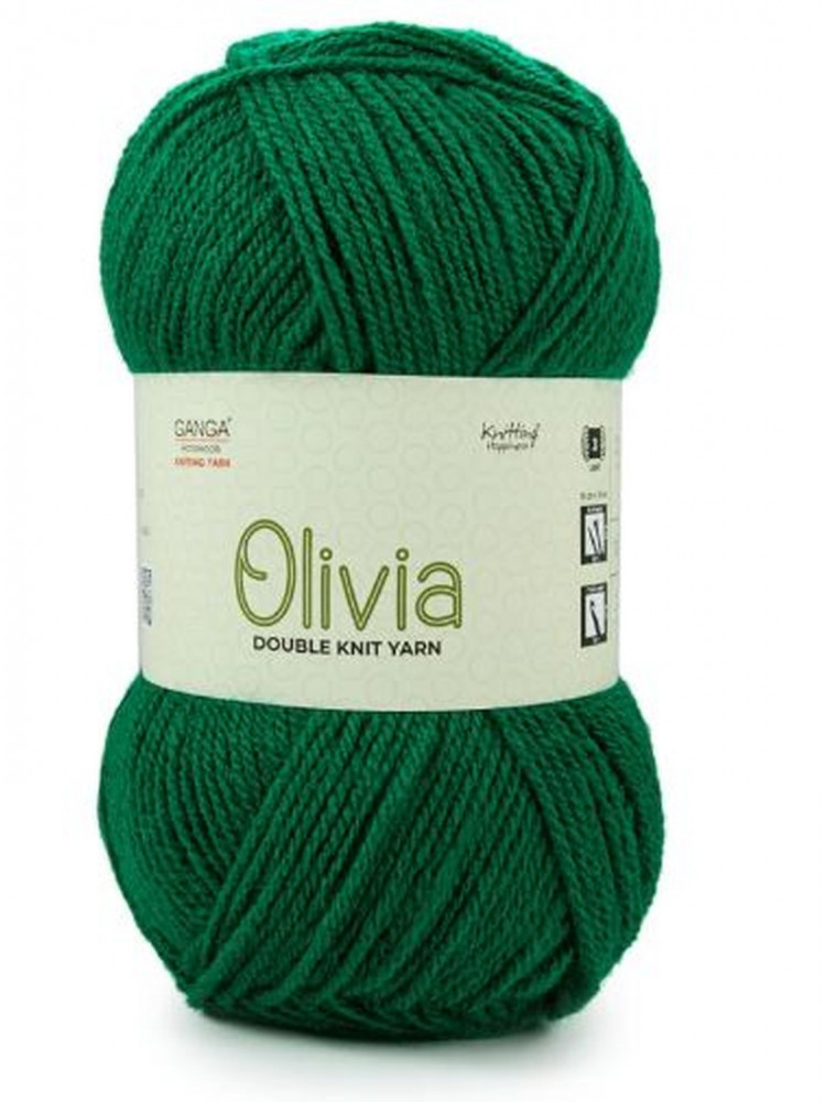 Image of Ganga Olivia 100 grams - Shade OLV017 - Dark Green