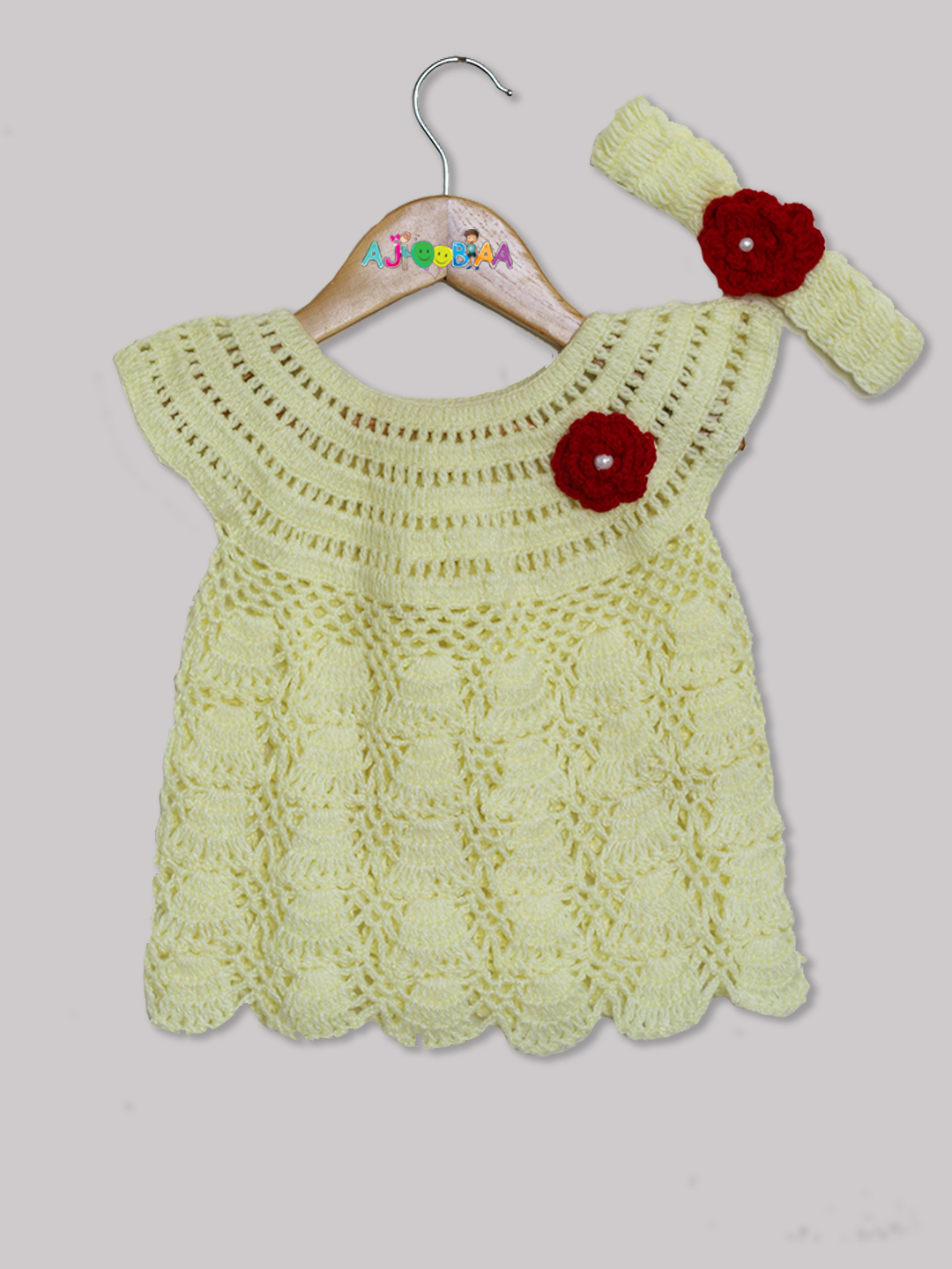 Woonie Handmade Lemon Frock with Headband