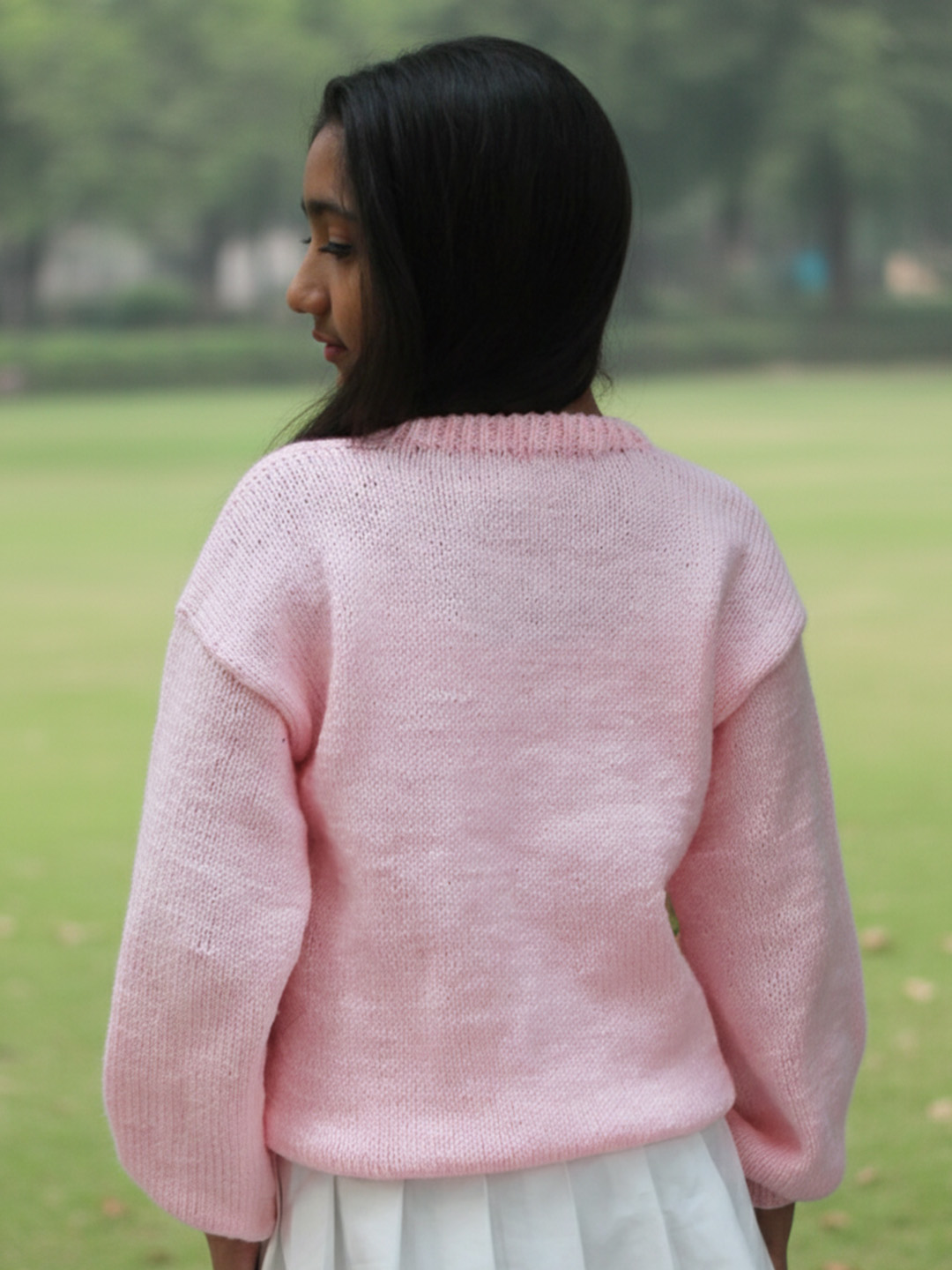 Woonie Sunflower Pullover - Pink