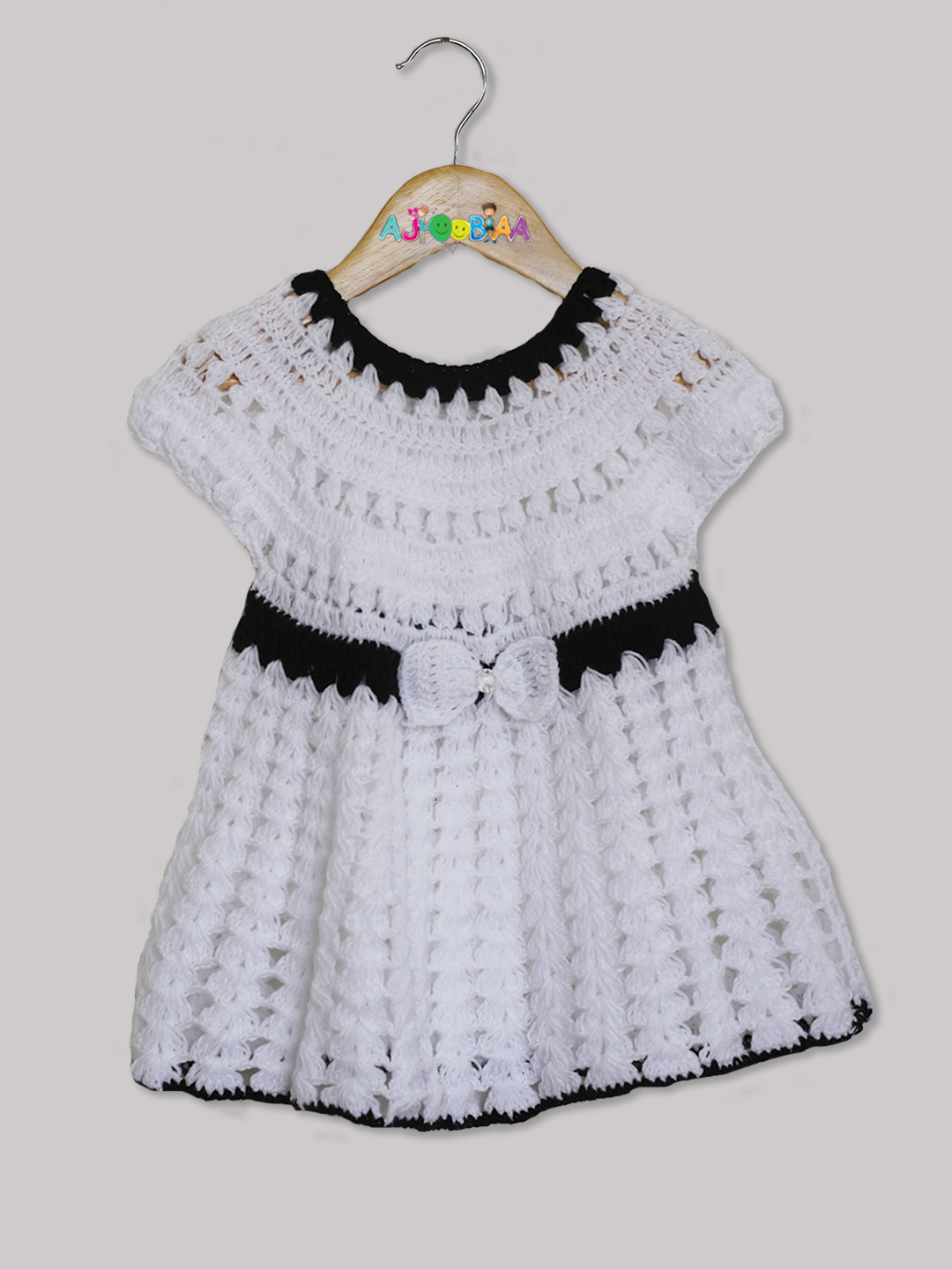 Woonie Handmade Woolen Frock with Shrug