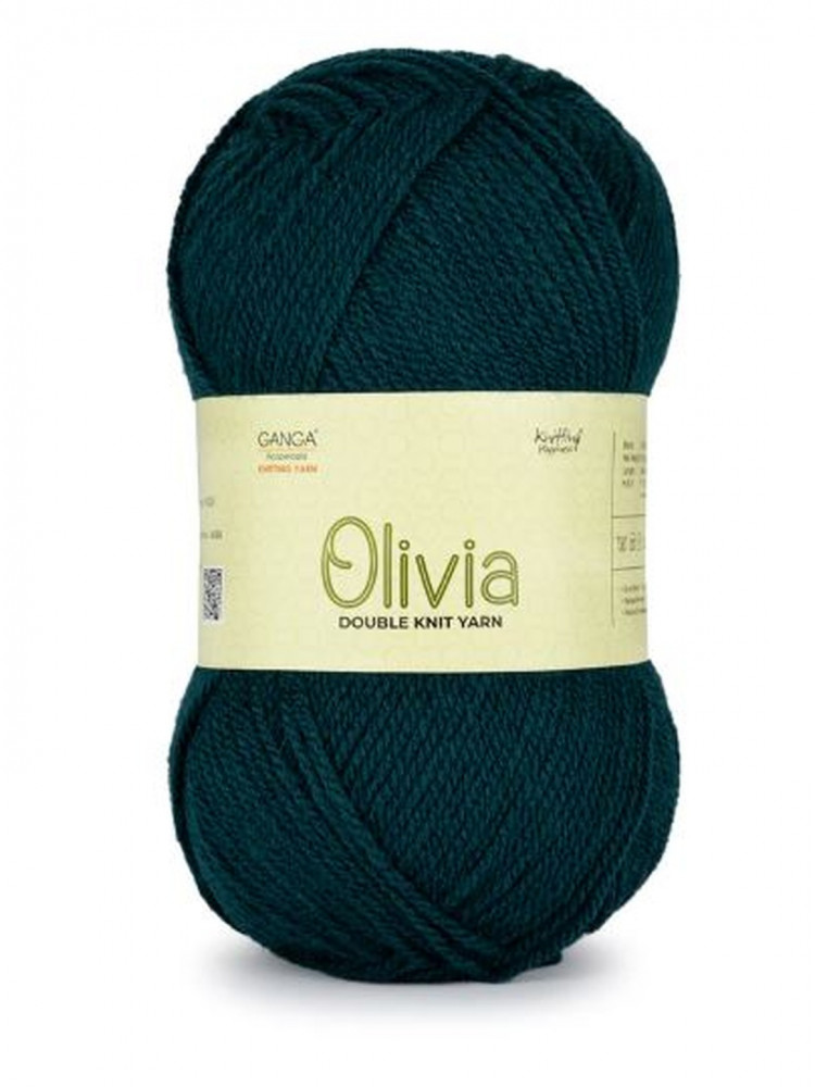 Image of Ganga Olivia 100 grams - Shade OLV030 - Green Teal