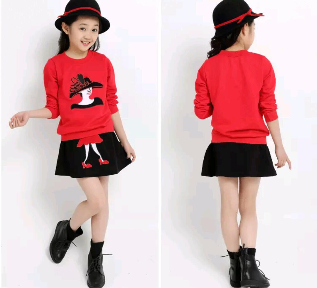 Autumn Wear Top with Mini Skirt