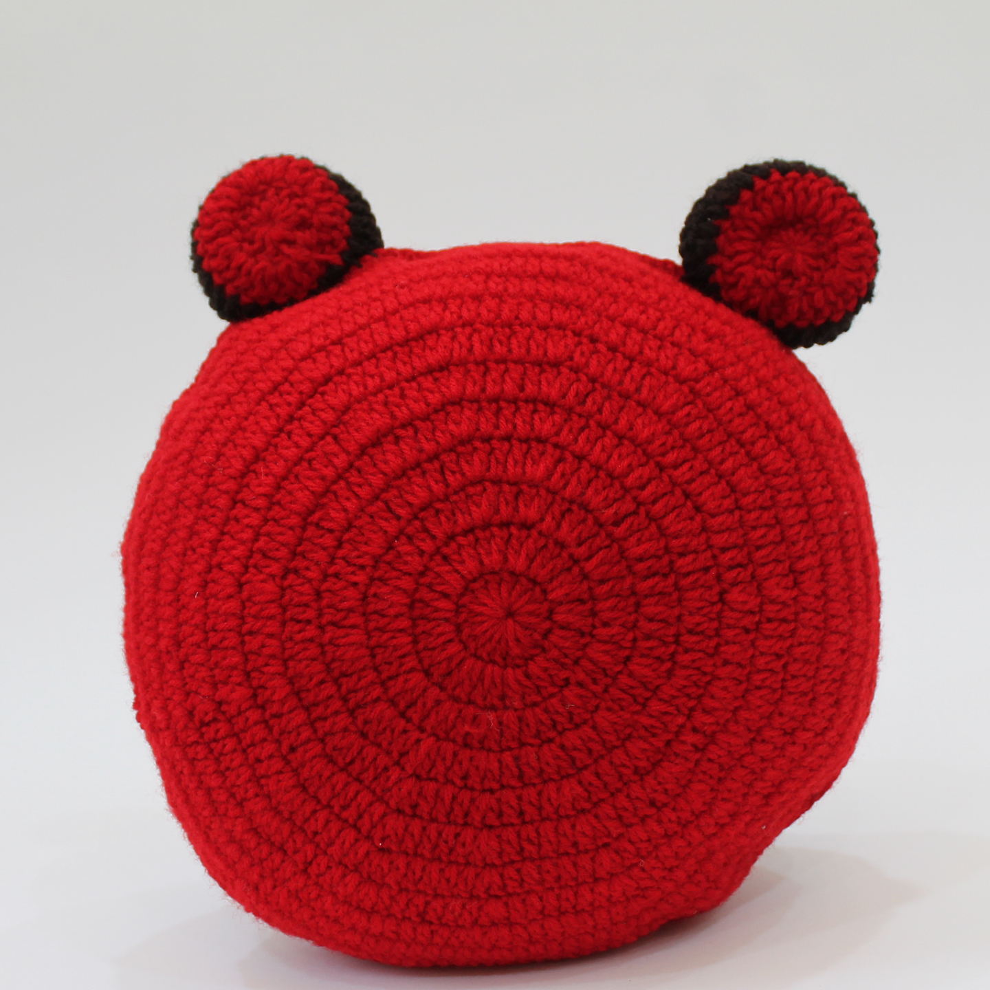 Bear Face Jungle Cuddle Cushion For Children - Red