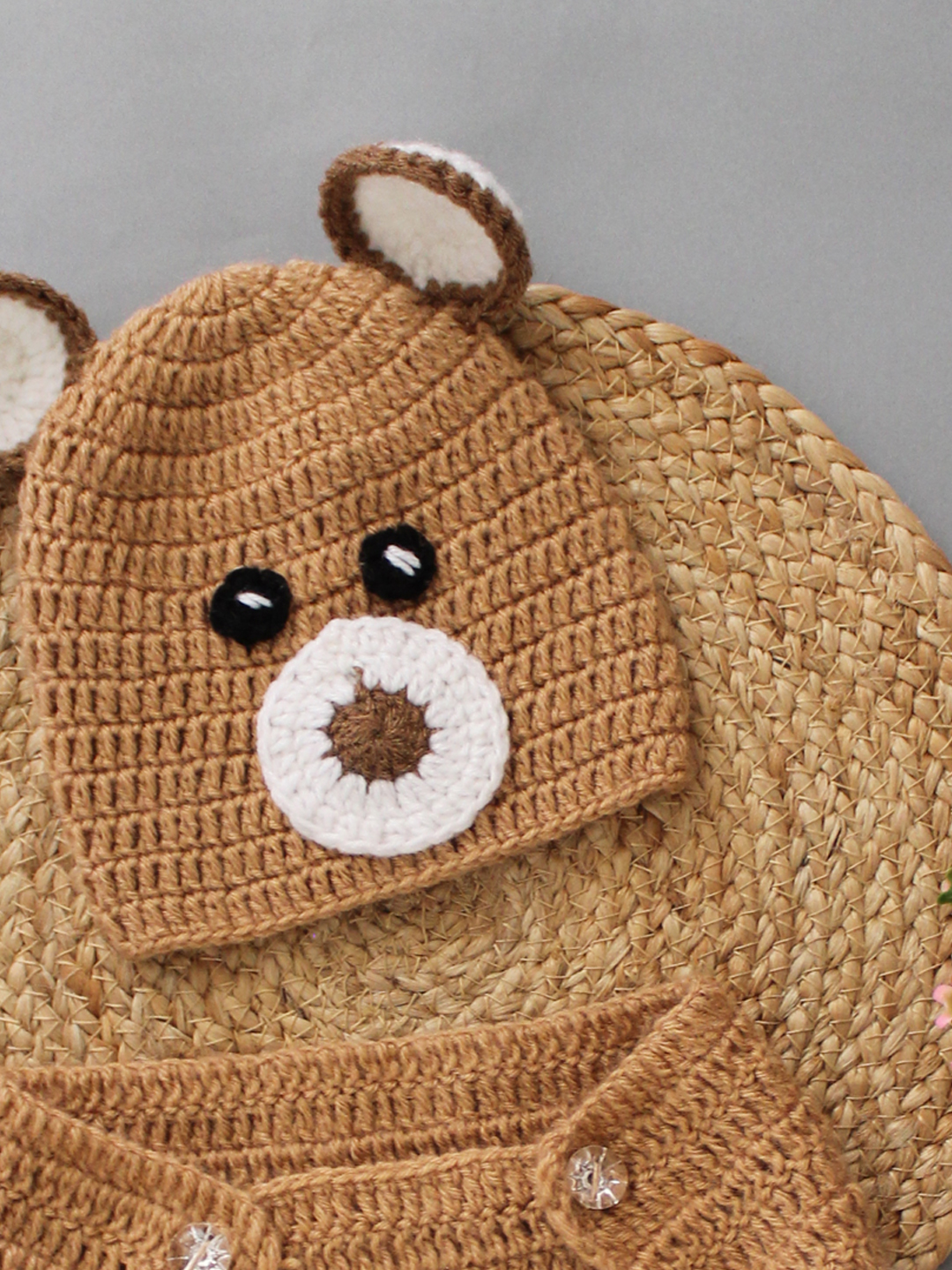 Bear Photo Prop for Infants - Brown Animal Photo Props