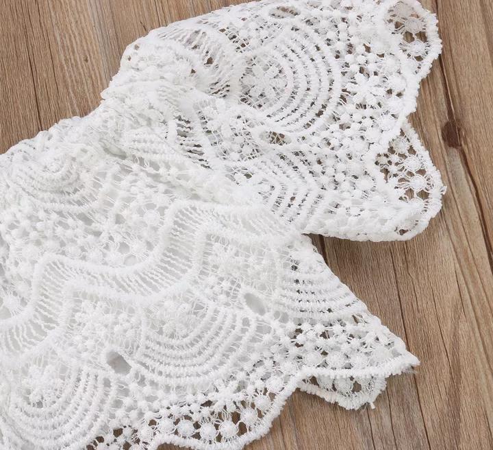 Beautiful Lace Top With Velvet Bottom