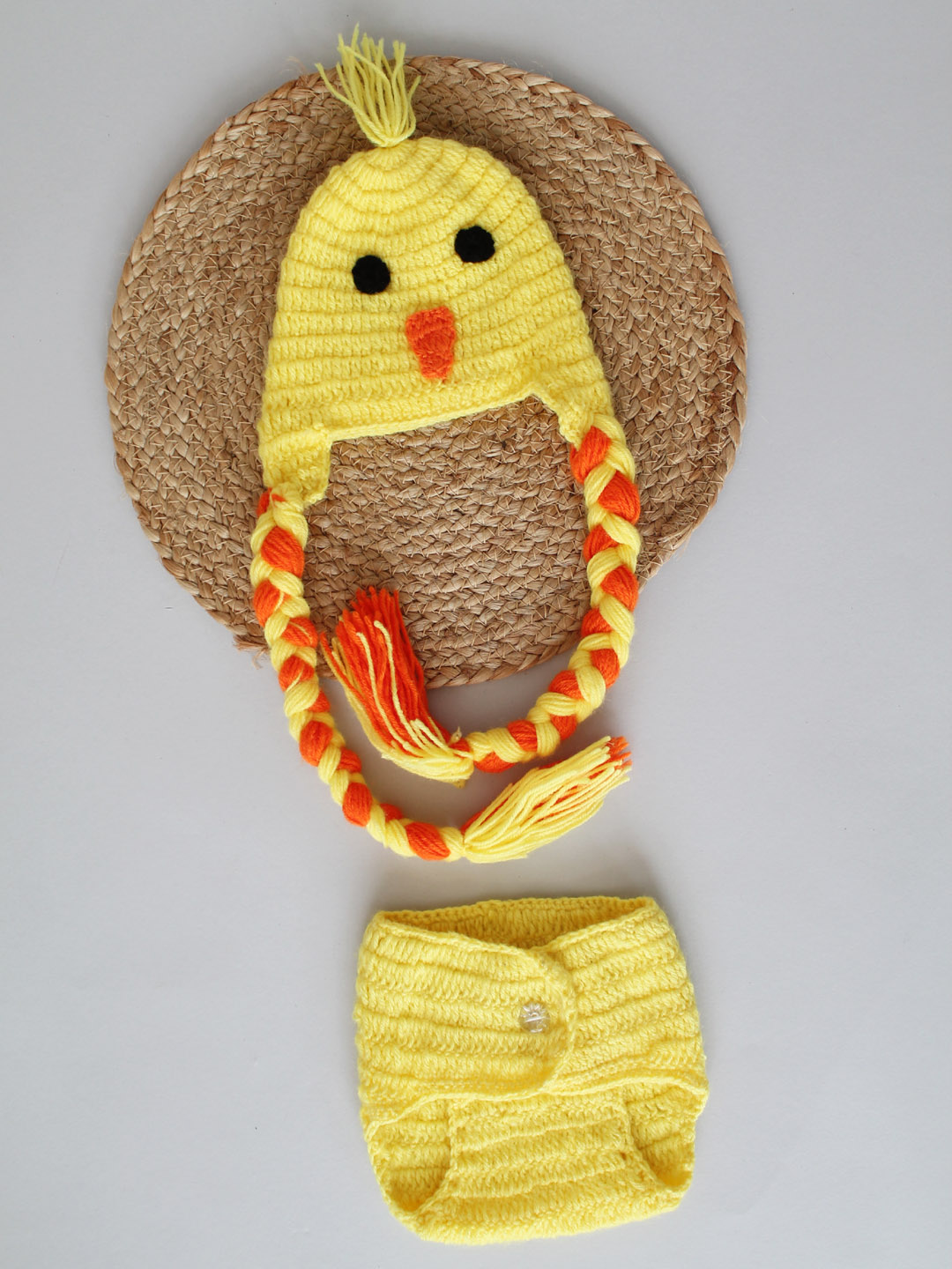 Bird Newborn Portrait Props - Yellow Easter Photo Props