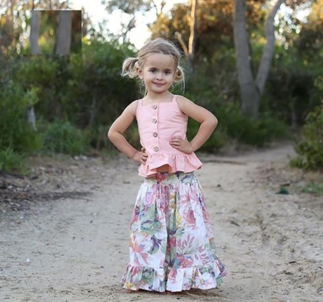 Buttoned Top With Skirt
