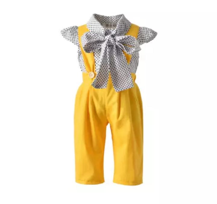 Checked Shirt With Yellow Dangaree