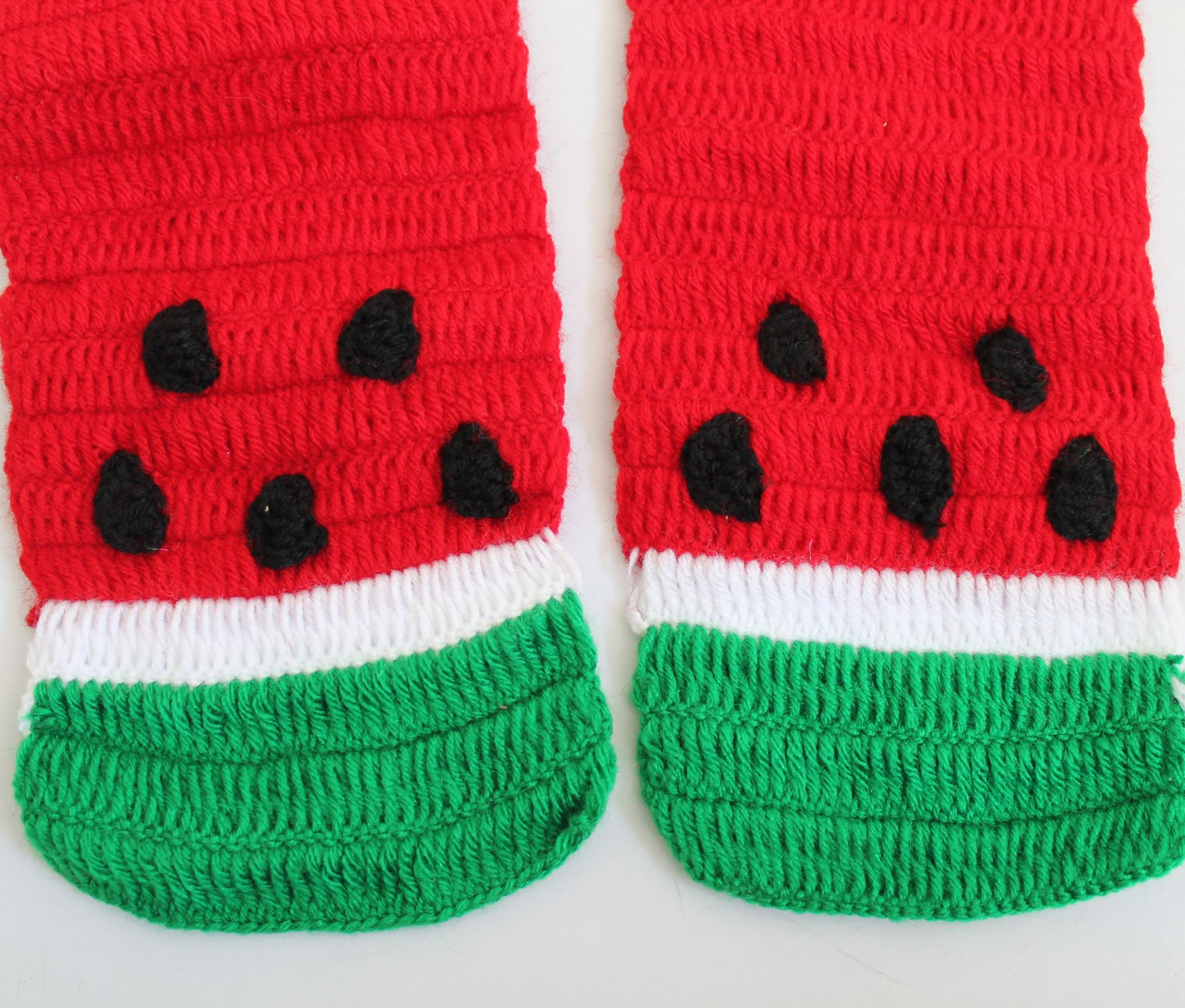 Woonie Handmade Watermelon Design Muffler - Red