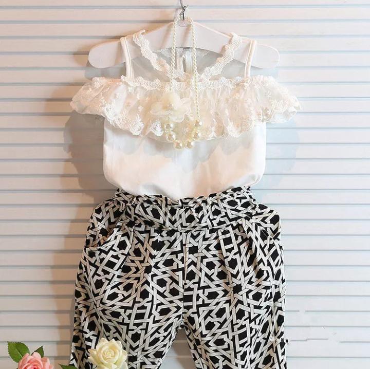 Cold Shoulder Top And Ankle Length Pants