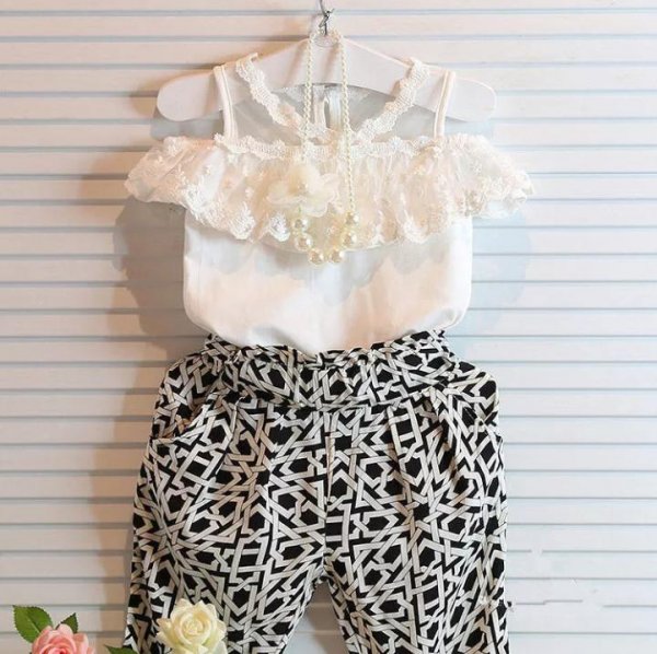 Image of Cold Shoulder Top And Ankle Length Pants