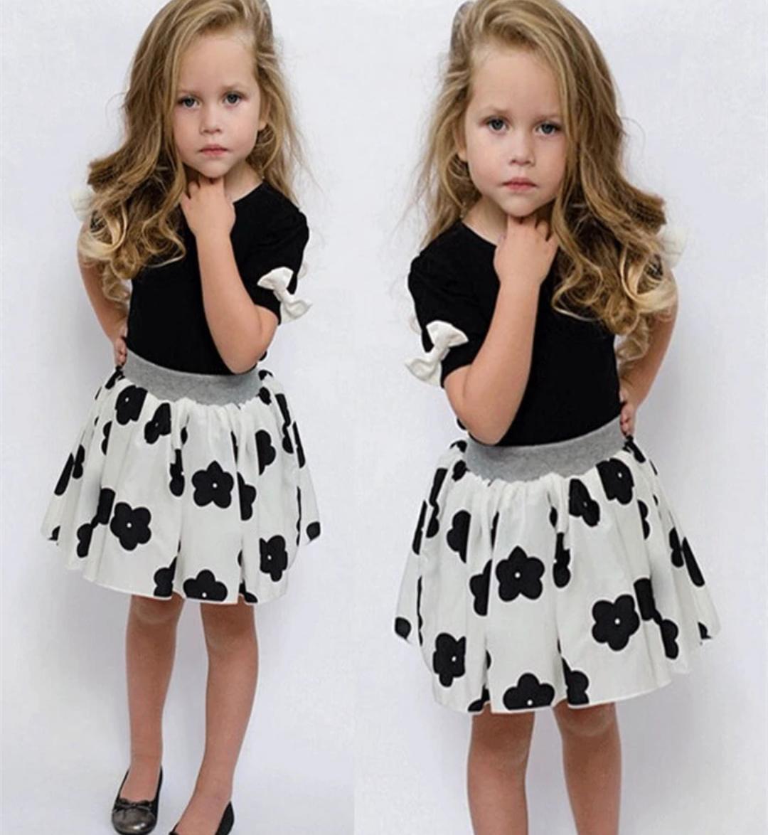 Cotton Floral Skirt Set