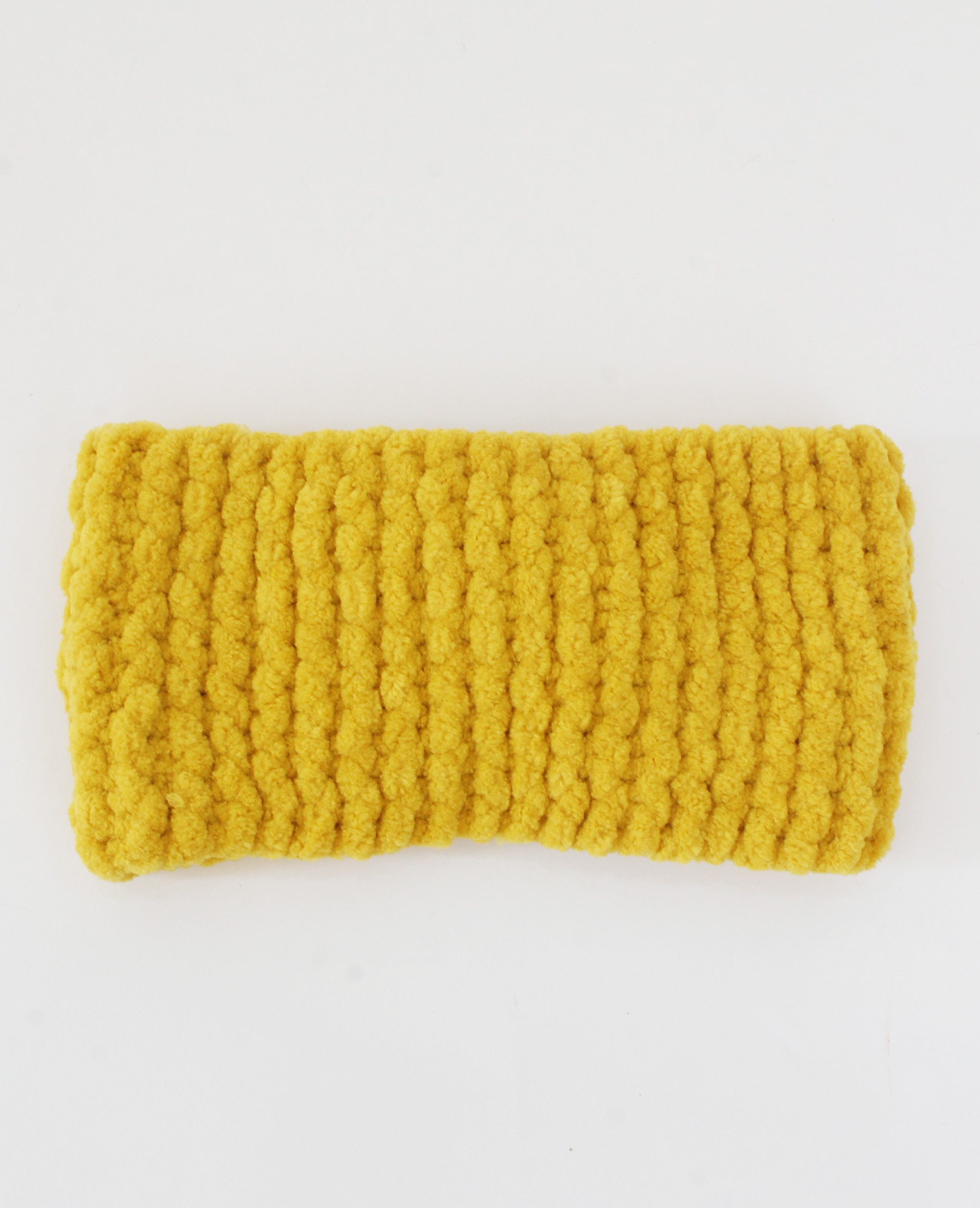 Woonie Handmade Woolen Twisted Headband - Yellow