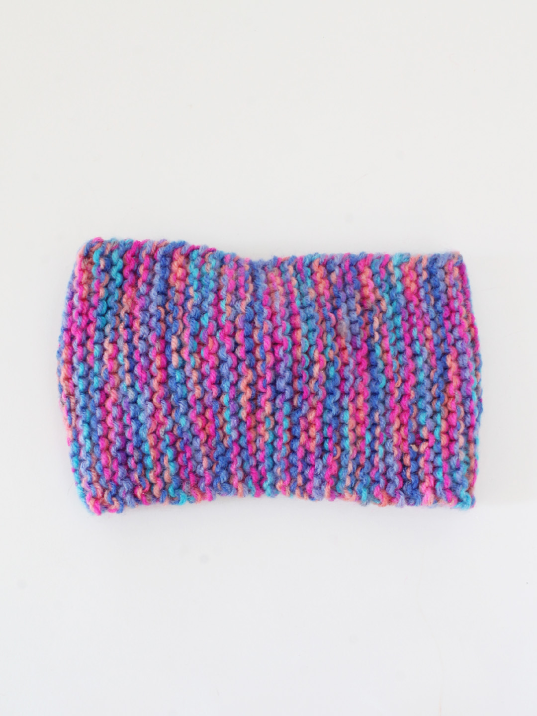 Woonie Hand Knit Twisted Knot Headband - Pink
