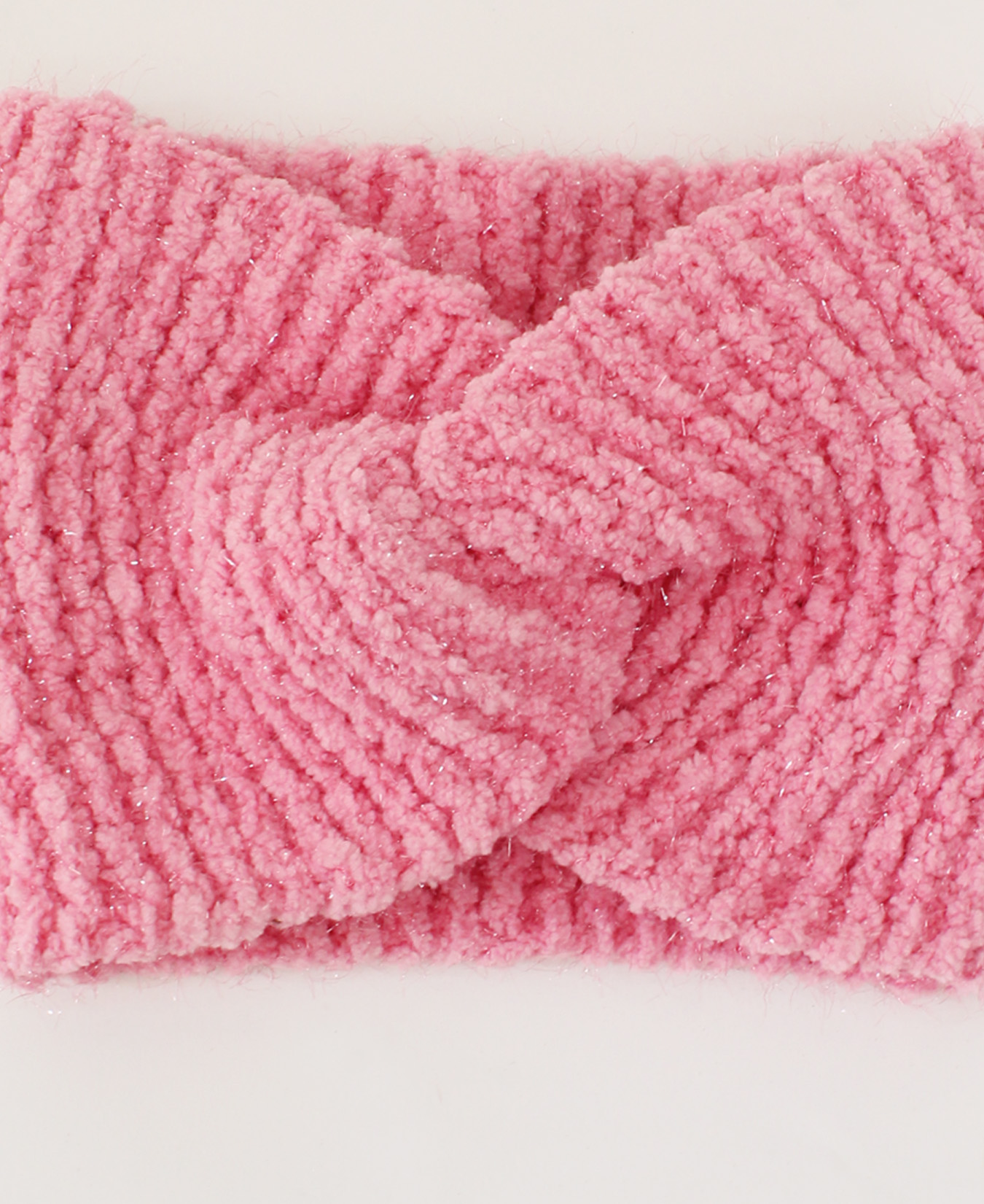 Woonie Handmade Twisted Knitted Headband-Pink