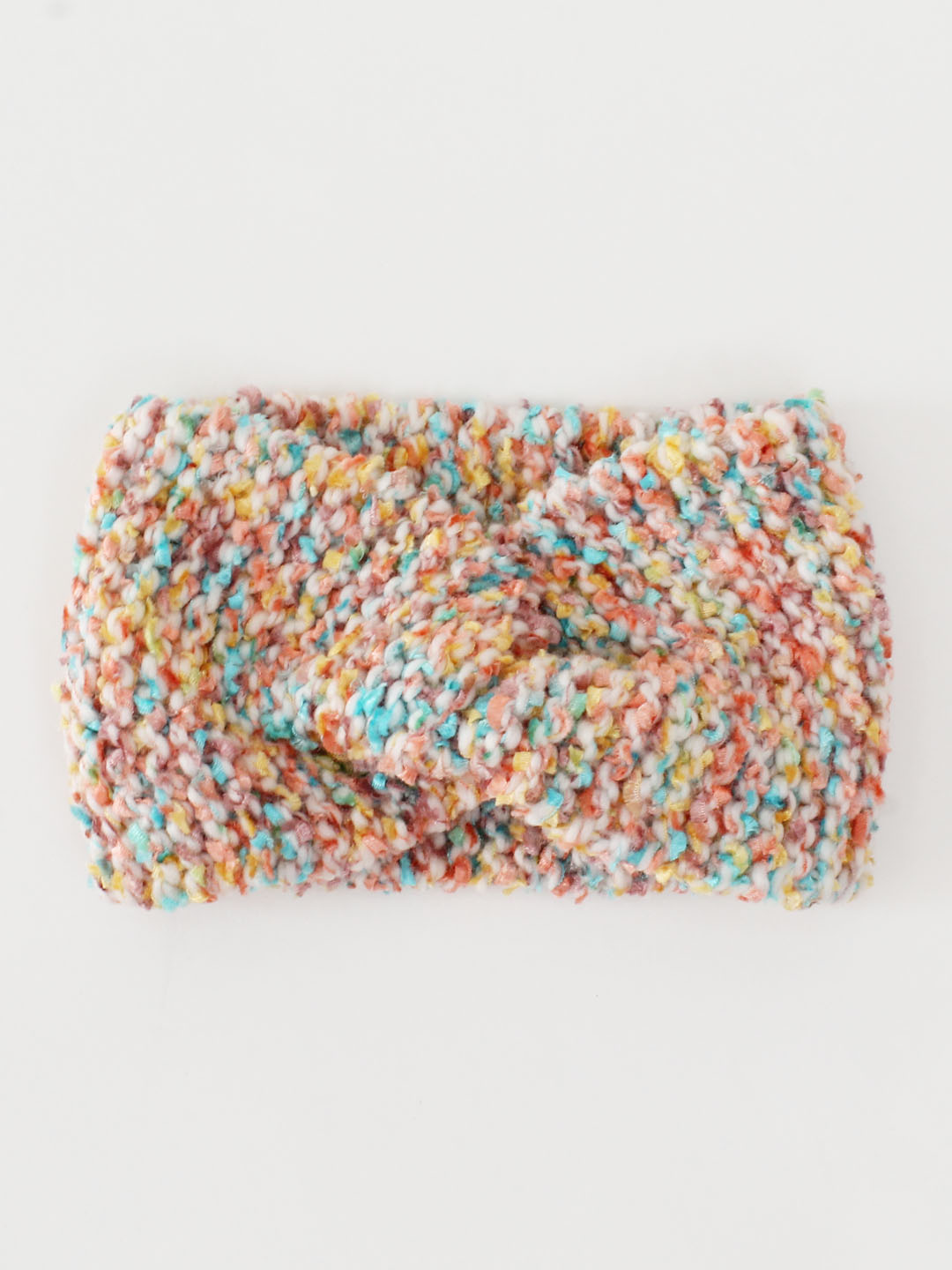 Woonie Handmade Twisted Knitted Headband-Multicoloured