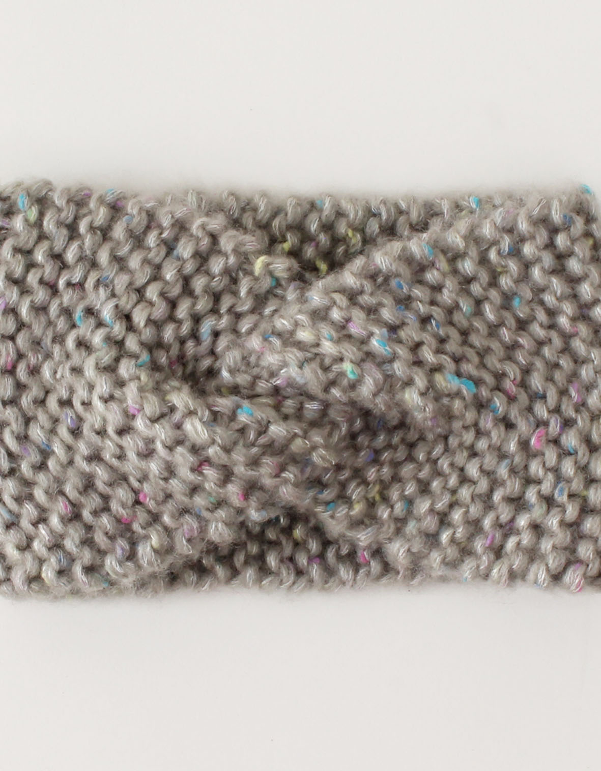 Woonie Handmade Twisted Knitted Headband-Grey