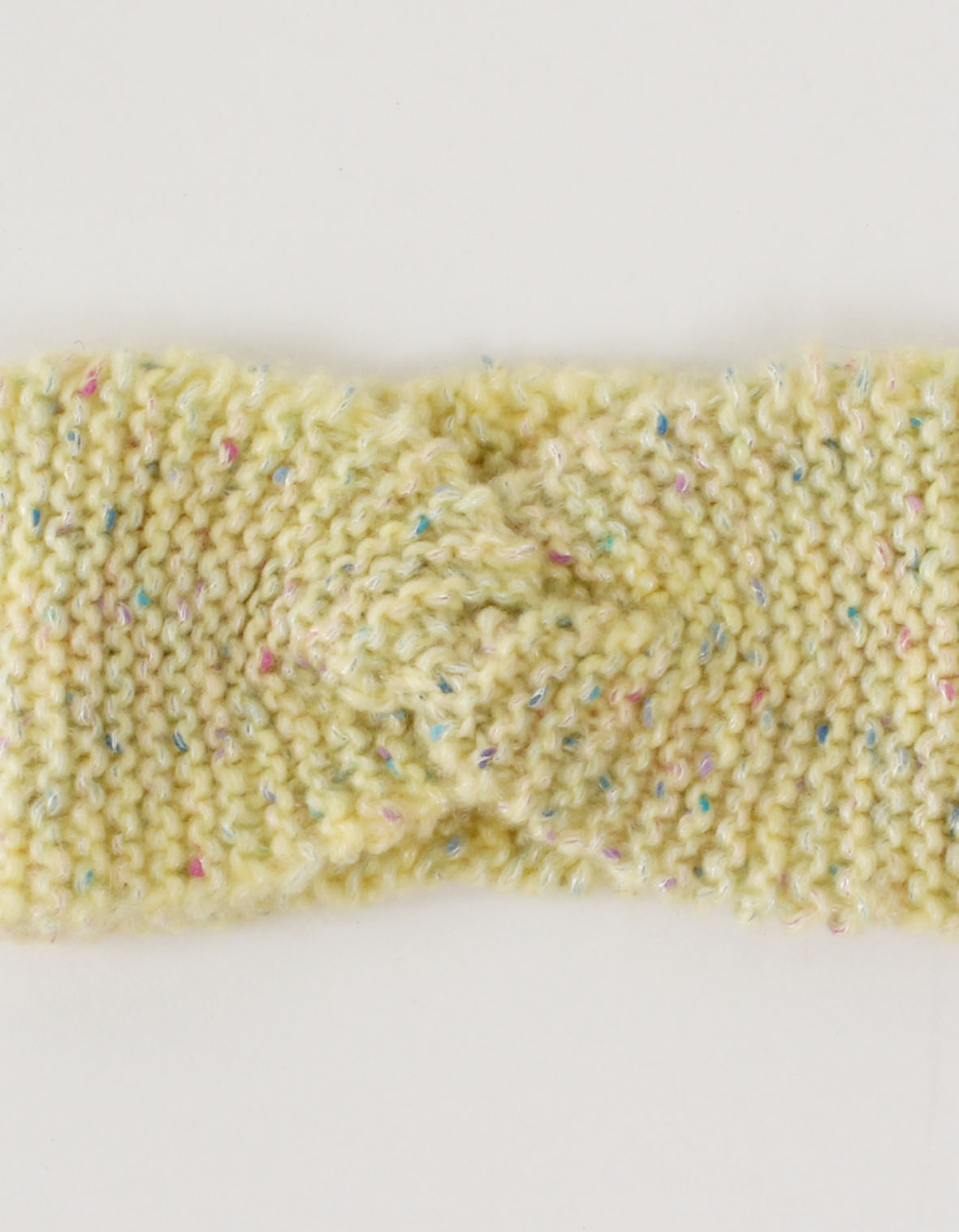 Woonie Handmade Twisted Knitted Headband-Yellow